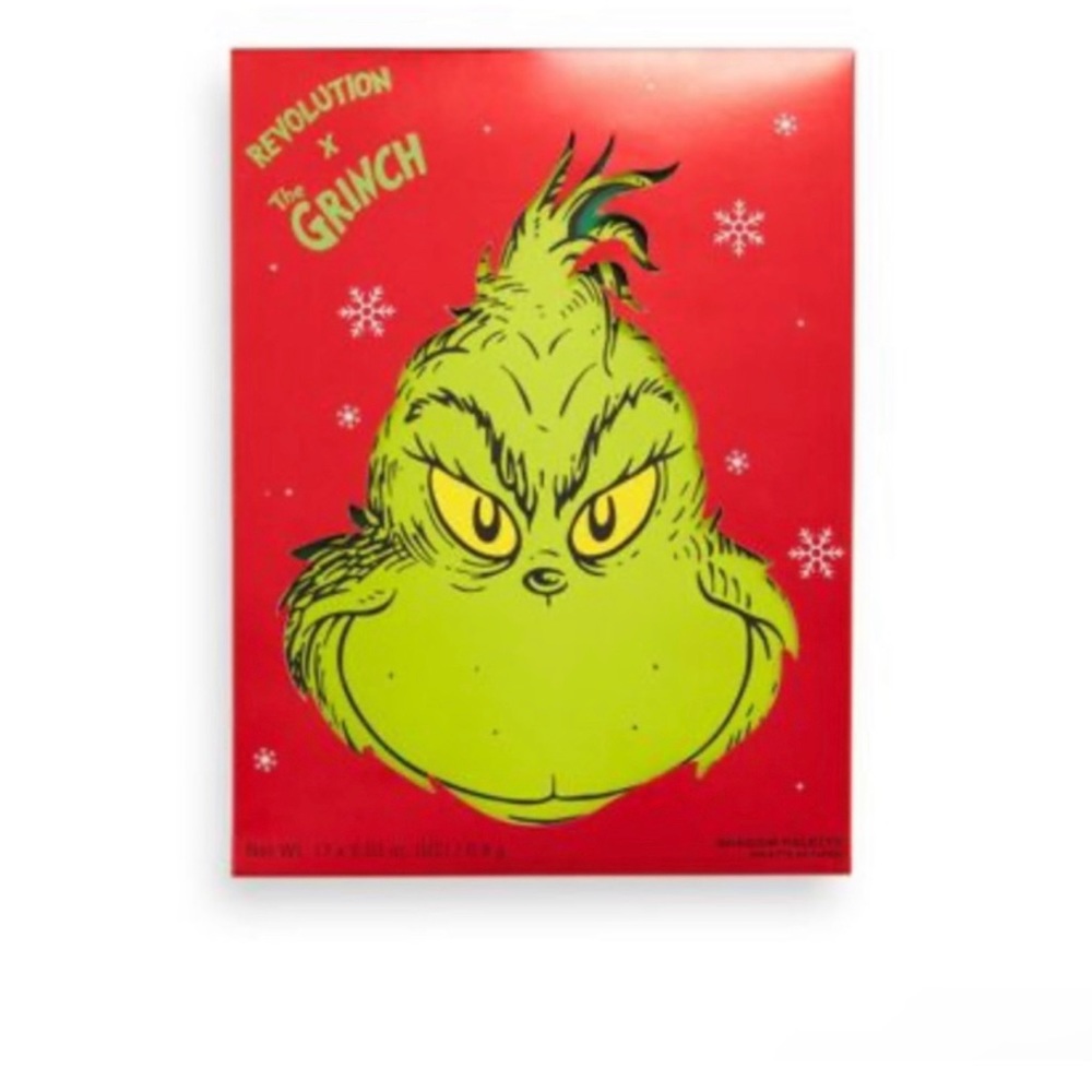 NWT Makeup Revolution x The Grinch - Aqua - Eye Shadow Palette